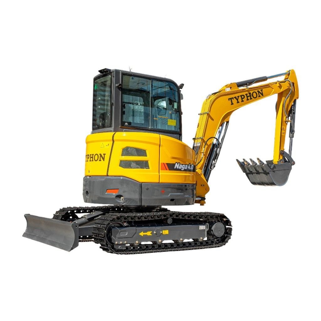 TYPHON NAGA 4.0 Mini Excavator — AC Cabin + Zero Tail Swing - Image 3